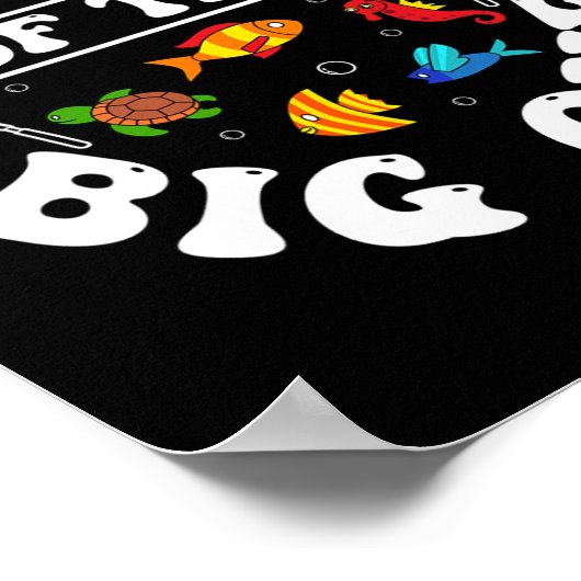 Oom van de grote Vist dag C Poster (Hoek)