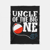 Oom van de grote Vist eerste verjaardag Fleece Deken (Voorkant)