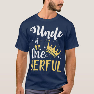 Oom van de heer Onederful 1St Birthday OneDerful T-shirt