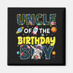 Oom van de Jarige Astronaut Familie Ruimte Magneet