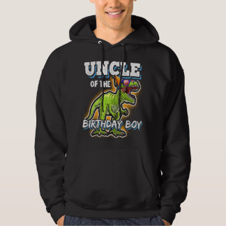 Oom van de jarige jongen bijpassende familie dinos hoodie