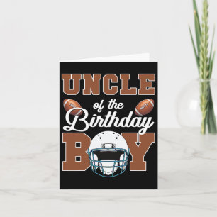 Oom Van De Jarige Jongen Voetbalfeest Familie Ma Kaart