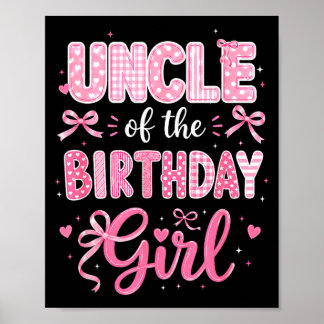Oom Van De Jarige Matching Roze Coquette Poster