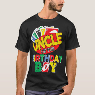 Oom van de Uno verjaardag jongen Uno verjaardag jo T-shirt