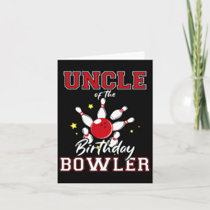 Oom van de verjaardag Bowler Bday Bowling Party CE Kaart