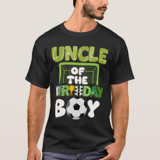 Oom van de verjaardag Boy Soccer Family Party Deco T-shirt
