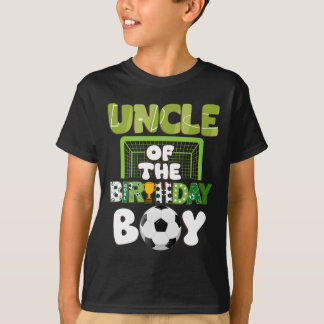 Oom van de verjaardag Boy Soccer Family Party Deco T-shirt