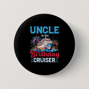 Oom van de verjaardag cruiser Funny Cruise verjaar Ronde Button 5,7 Cm