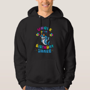 Oom van de Verjaardag Jongen Haai Liefhebber Kinde Hoodie