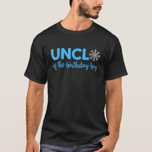 Oom Van De Verjaardags Jongen Winter Onederland 1e T-shirt