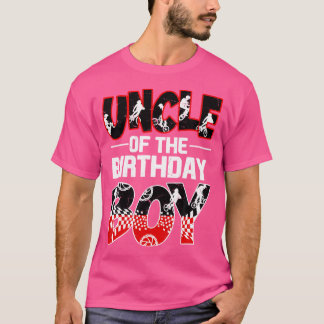Oom van de verjaardagsjongen BMX Bike Matching Fam T-shirt