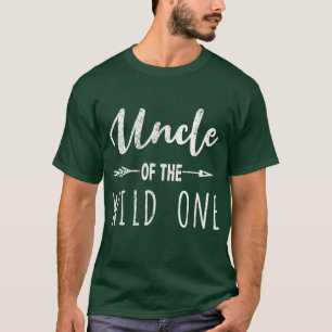 Oom van de wilde een dochter die familie aanpast t-shirt