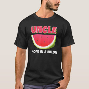 Oom van een in een meloen familie bijpassende wate t-shirt