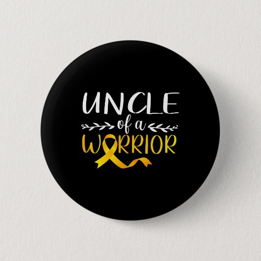 Oom van een kind met kinderkanker ronde button 5,7 cm (Voorkant)