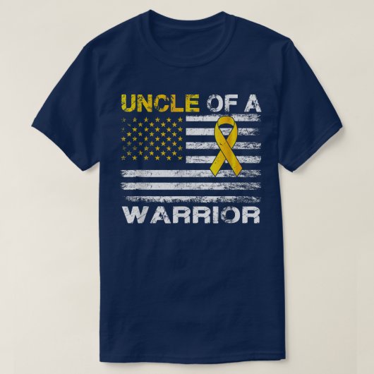 Oom van een kinderkanker van de Warrior T-shirt (Design voorkant)
