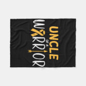 Oom van een krijger jeugd kanker lint Awarene Fleece Deken (Voorkant (Horizontaal))