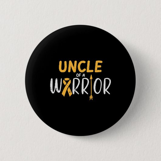 Oom van een krijger jeugd kanker lint Awarene Ronde Button 5,7 Cm (Voorkant)