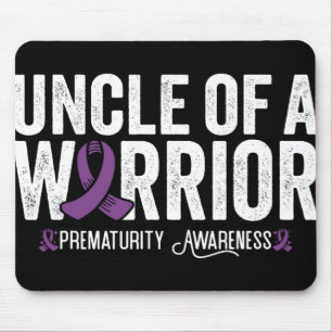 Oom van een krijger Nicu Prematuriteit Awareness Muismat