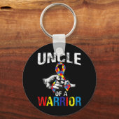 Oom van een T-shirt van het Bewustzijn van de Auti Sleutelhanger (Voorkant)