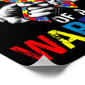 Oom van een Warrior Autisme Bewustheid Poster (Hoek)