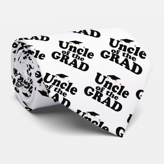Oom van het Afstudeerder Afstuderen Stropdas (Opgerold)