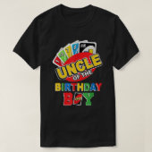 Oom van het Birthday Boy Shirt Uno Dad Papa Fathe (Design voorkant)