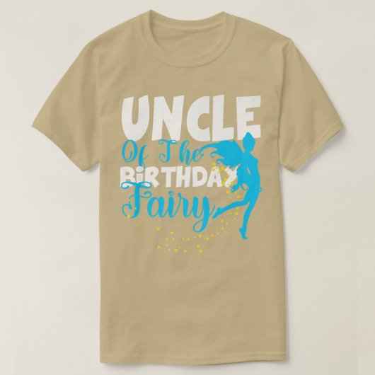 Oom van het Birthday Fairy Fantasy Birthday Squad T-shirt (Design voorkant)