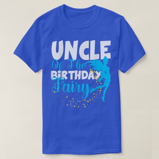 Oom van het Birthday Fairy Fantasy Birthday Squad T-shirt (Design voorkant)