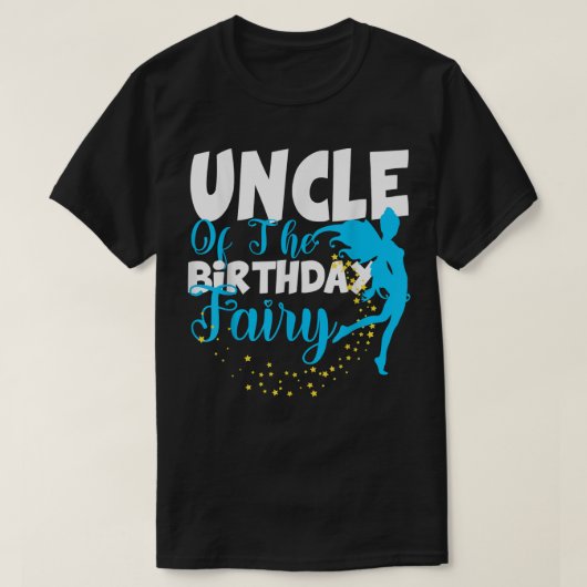 Oom van het Birthday Fairy Fantasy Birthday Squad T-shirt (Design voorkant)