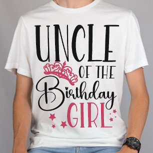 Oom van het 'Birthday Girl Squad' Aangepast T-shirt