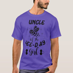 Oom van het meisje van de bijendag t-shirt