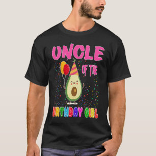 Oom van het meisje van de geboorte Avocados Vegan T-shirt