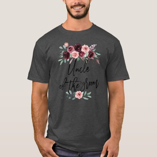Oom van het Vrijgezellenfeest van de Groom Wedding T-shirt (Voorkant)