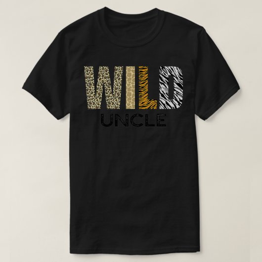 Oom van het Wilde One Zoo Birthday Safari Oerwoud  T-shirt (Design voorkant)