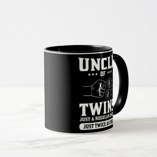 Oom van tweeling is slechts twee keer zo'n gewone mok (Voorkant rechts)