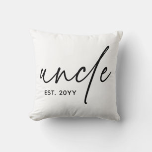 Oom Vast Elegant Typografie Nieuwe oom Kussen