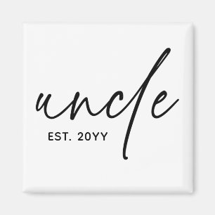 Oom Vast Elegant Typografie Nieuwe oom Magneet