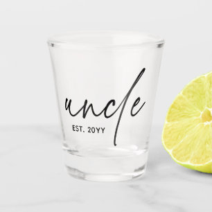 Oom Vast Elegant Typografie Nieuwe oom Shot Glas