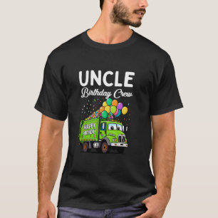 Oom Verjaardag Crew Boys Vuilniswagen Bday Familie T-shirt