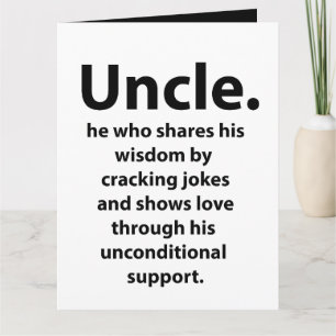 Oom Verjaardag Inspirerend Grappig citaat Oom Kaart