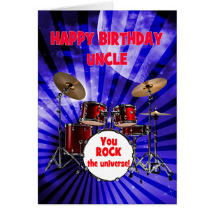 Oom Verjaardag Je Rock Drums
