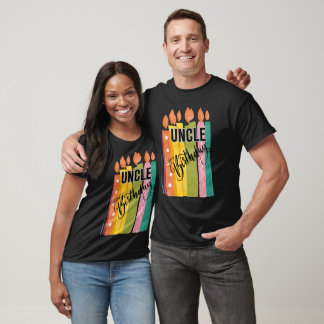 Oom Verjaardag Kaarsen Gepersonaliseerde Aangepast T-shirt