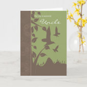 Oom verjaardagskaart - Verjaardag wenskaart voor B Kaart (Gele Bloem)