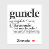 Oom/verzorger Definitie Sticker (Vel)