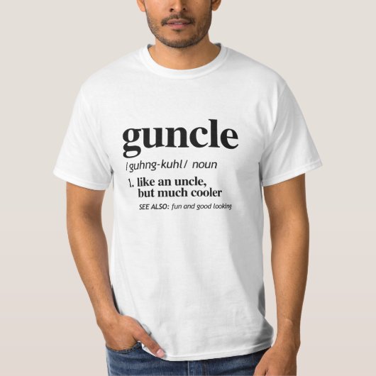 Oom/verzorger Definitie T-shirt (Voorkant)