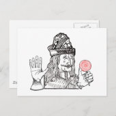 Oom Vlad heeft een lolly Briefkaart (Voorkant / Achterkant)