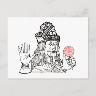 Oom Vlad heeft een lolly Briefkaart