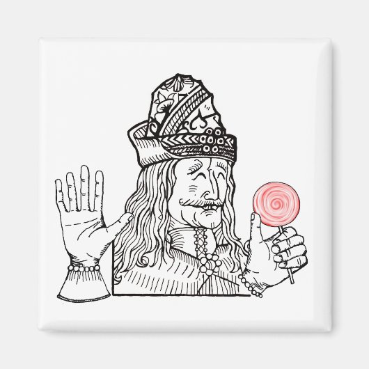 Oom Vlad heeft een lolly Magneet (Voorkant)