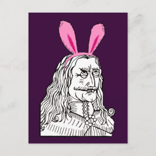 Oom Vlad met bunny oren Briefkaart