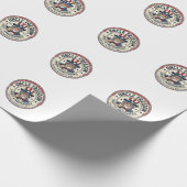 Oom Vrijheid Patriottische Oom Sam Oprichting Kara Cadeaupapier (Hoek)